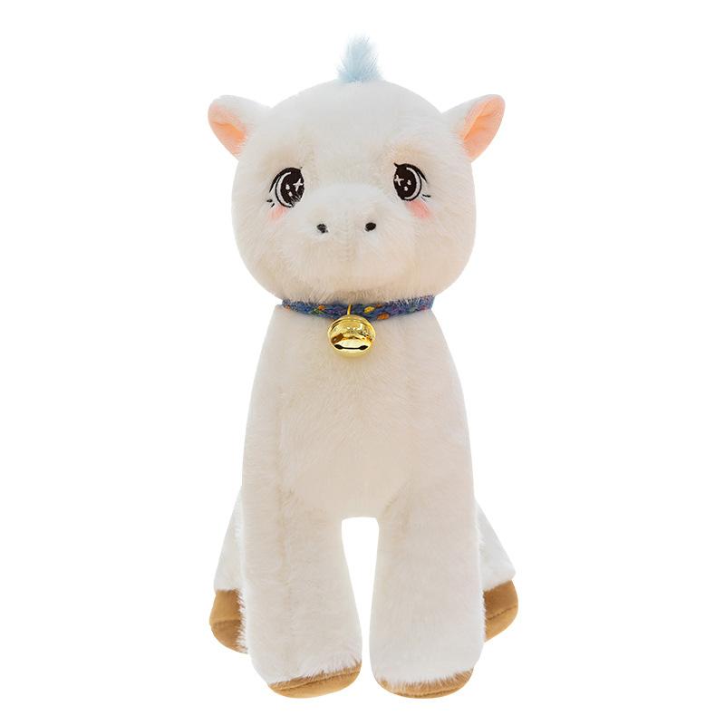 New Hans Pony Plush Doll Cute Kids Room Decoration Doll Home Ornament Year of the Horse Birthday Gift