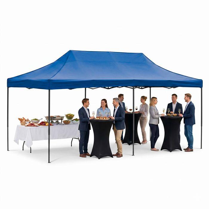 Sulankstomas pavėsinė - SPRINGOS - GP0007 - 3x6 m - antikorozinis plienas - 420D Oxford poliesteris