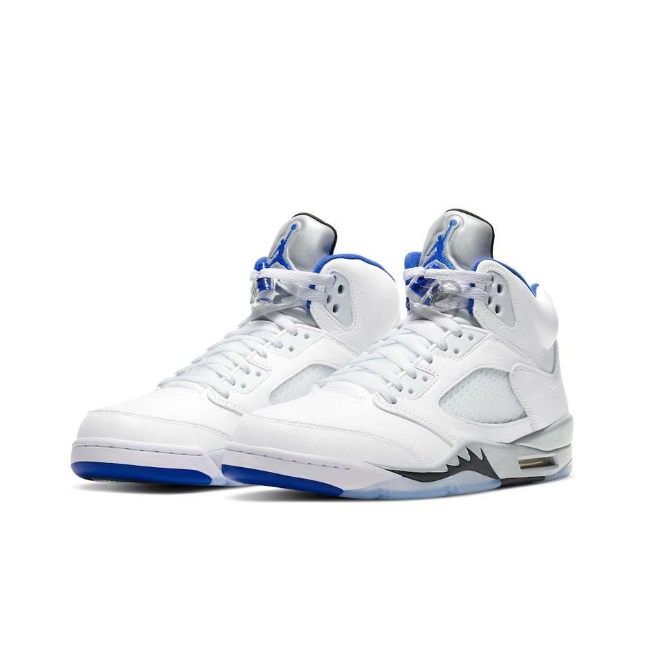 Air Jordan 5 Retro Stealth 2.0 Men Sneakers White Black Hyper-Royal DD0587-140