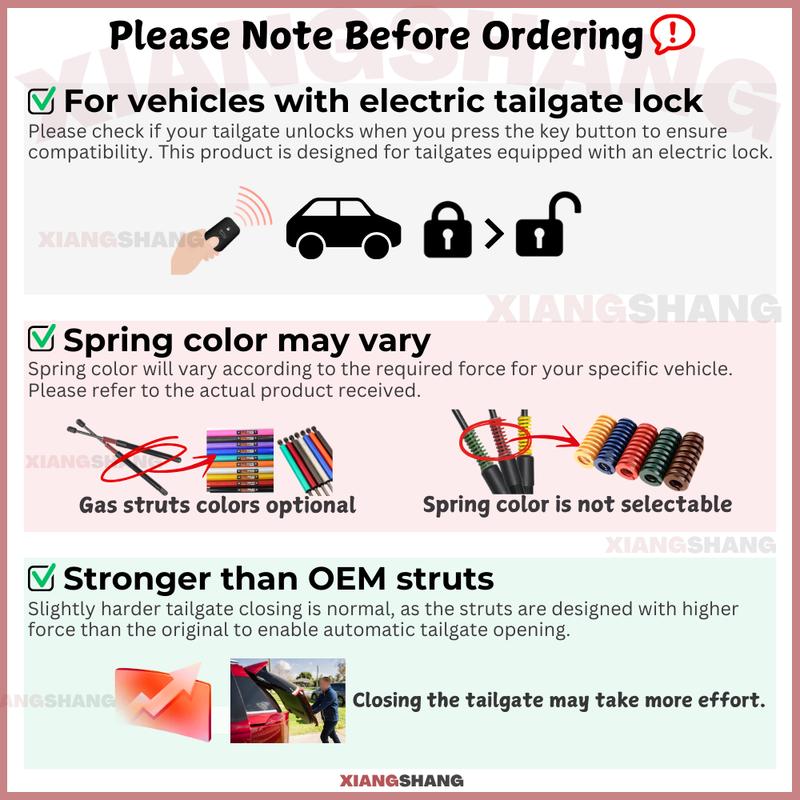 Auto Pop-Up Trunk Struts for Mazda6 (GG1) Hatchback With Spoiler 2002-2008 Automatic Opening Gas Lift Supports with Springs