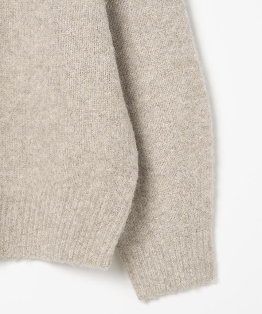 MILLO ARCHIVE Crop Silhouette Knit [White Melange] (Type B)