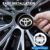 4ks 60mm Krytka stredu náboja kolesa auta Krytka stredu náboja ráfika Prachotesný kryt Emblém Pre Toyota Camry Corolla Yaris Chr Auris Avensis T25