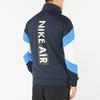 Nike Stand Collar Spliced Colorblock Training Fitness Jacket Men Outerwear Dark-Blue AJ5322-451