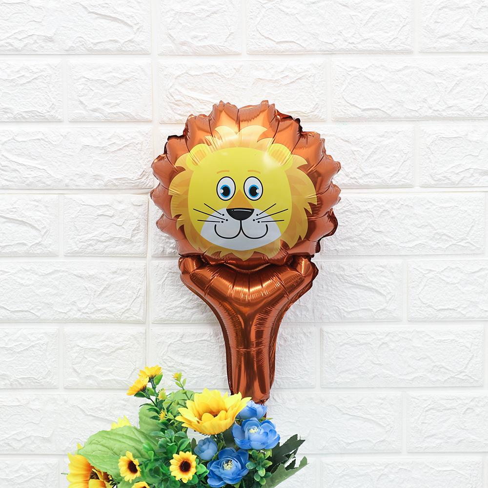 Safari Jungle Animal Head Kids Inflatable Toys Tiger Lion Monkey Giraffe Cow Foil Balloon