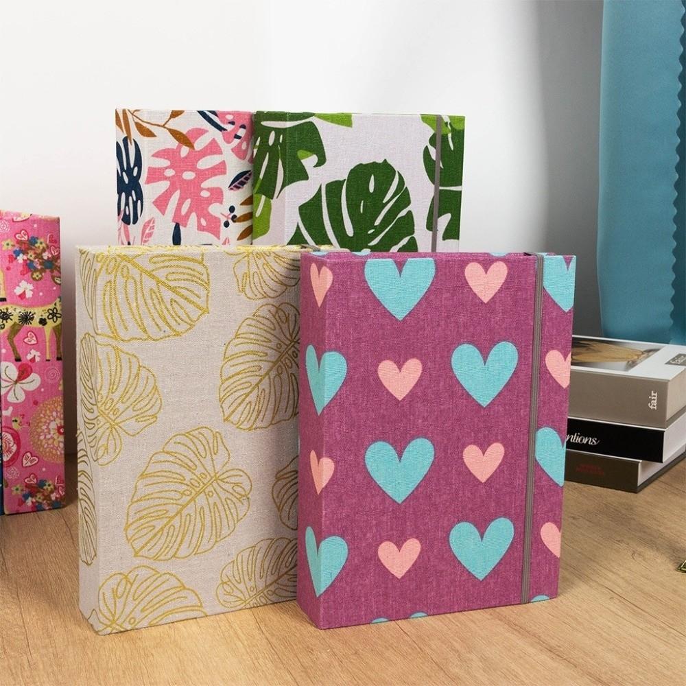 Printed Fabric Photo Album 6 Inch 200 Pockets Slip-in Picture Albums Photo Storage  Home Storage
