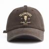 Pc Yellowstone Print Washed Baseball Cap for Adults Minimalist Retro Style Casual Soft Adjustable Dad Hat Perfect As Gift