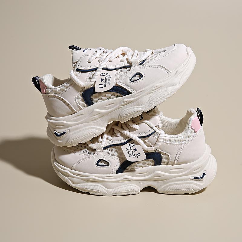 Fashion Fashion Breathable Chunky Sneakers Women 2025 Spring Summer New Non Slip Wading Shoes Woman Thick Sole Platform Sports Shoes