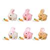 Cute Electric Rabbit with Carrot Interactive Electronic Pet Electronic Pet Rabbit Toy Birthday Gift for Kids