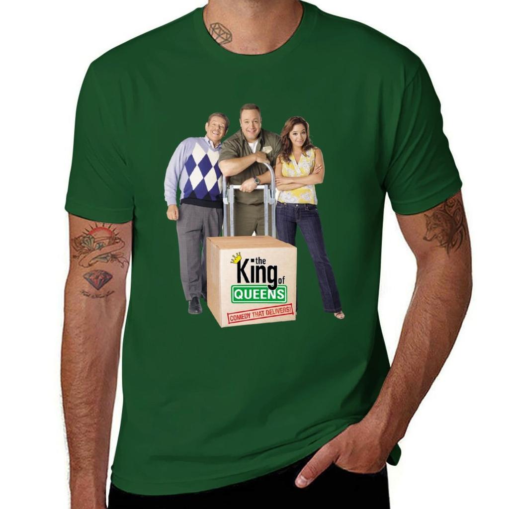 Tricou The King of Queens topuri drăguțe greutăți mari fani sport tricouri bărbați casual stilate