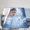 Damon Salvatore The Vampire Diaries Blankets Fleece Autumn Ian Somerhalder Super Soft Throw Blanket for Home Car Bedspreads