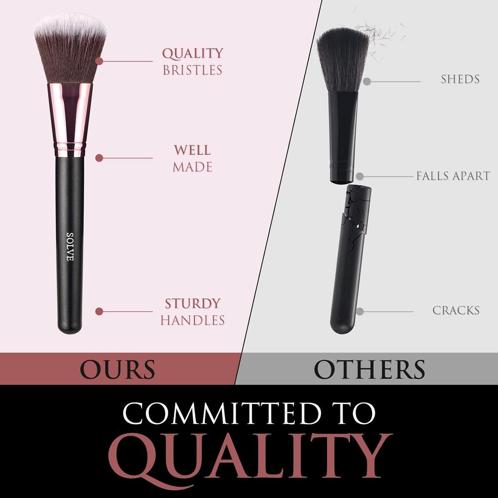 Makeup Brushes Professional 15pcs Brushes Set with Case,eyeshadow Brush Set Travel Make Up Brushes with Wooden Handle Softy Synthetic Fiber