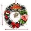 Indischer Designer Weihnachts-Kranz (Schwarzkiefer, 6 Zoll Durchmesser)