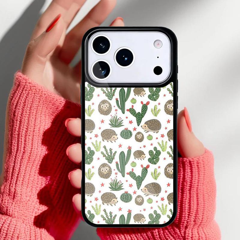 Kawaii Little hedgehog colored Phone Case for iPhone 17 16 15 14 13 Pro Max Back Cover for 12 11 Pro Coque