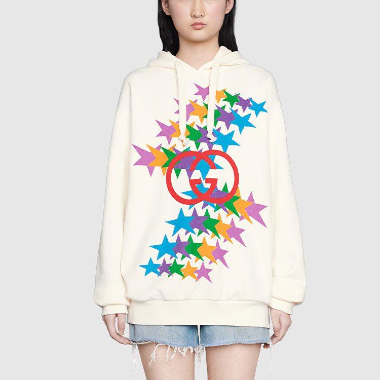 GUCCI Sweatshirt Women's Ivory White 615061-XJDOU-9095