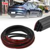 1pc 3-Layer Rubber Weatherstrip Accessories Sound Insulation Car Door Seal Strips Seal Strip Black Sound Insulation Weatherstrip