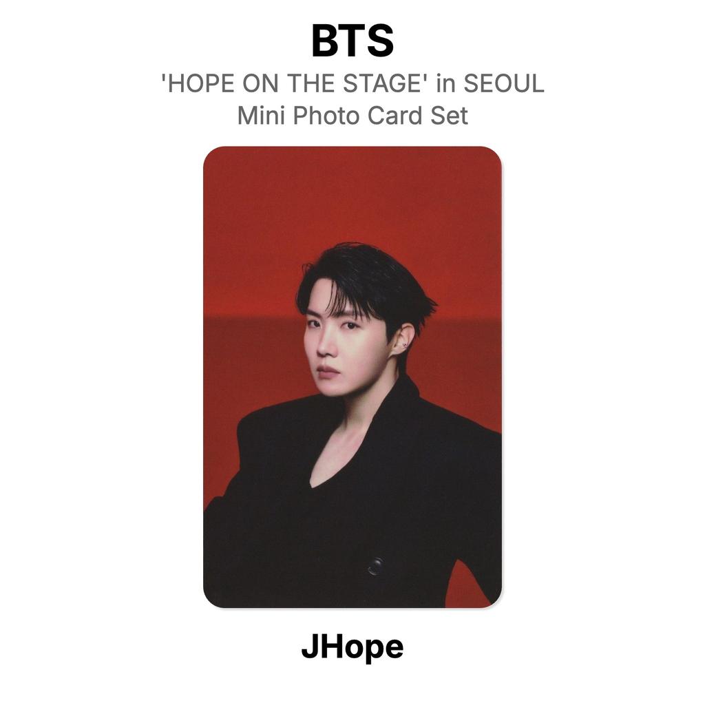 BTS J-hope Tour 'HOPE ON THE STAGE' in SEOUL Mini-Fotokarten-Set Offizielle Fotokarte