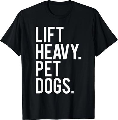 Schwere Hunde heben Lustiges Fitnessstudio Workout Geschenk für Gewichtheber Geschenk Unisex T-Shirt