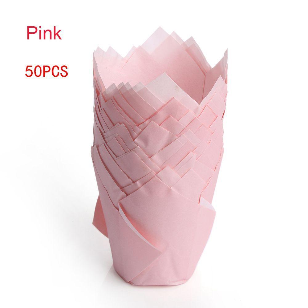 50pcs Candy Colors Chocolate Bakeware Baking Paper Cupcake Liner Wrapper Muffin Cup