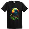 Toucan Bird T Shirt Colorful Tropical Rainforest Art Nature Lover Graphic Tee
