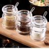 Bottle With Lid Condiment Container Seasoning Boxes Pepper Sugar Box Spice Shaker Storage Jars