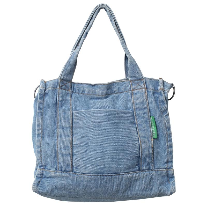 Prenosná džínsová taška Dámska taška cez rameno Študentská crossbody taška Tote Kabelka do ruky
