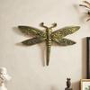 Décoration Murale Libellule Décoration Vintage Cadeau Versatile Statue Animale Sculpture Ornement à Suspendre