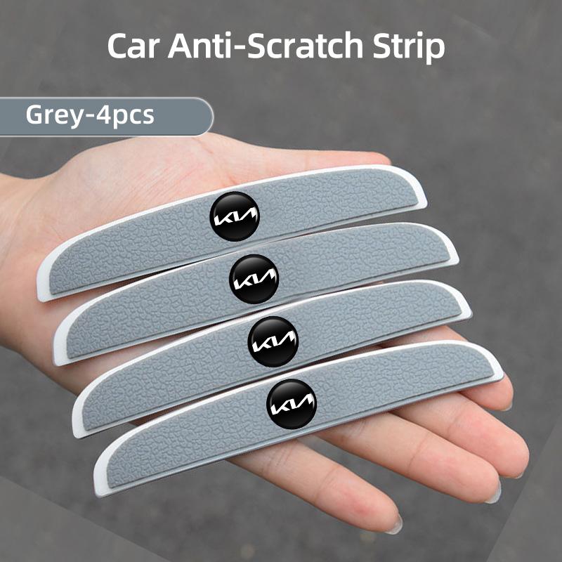 AANV1 4Pcs Car Door Anti-collision Protective Strips Rubber Rearview Mirror Anti-scratch Glue Sticker For KIA Ceed Sportage Rio K5 K2