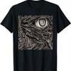 Gotické Grunge Okultní Emo Satanské Zlé Dračí Oko Tričko