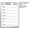 Magnetic Dry Erase Whiteboard for Fridge Reusable Monthly Calendar & Weekly Planner Blackboard Style Note Pad Kitchen Message Board