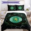 Sporting CP FC Printed 3PCS Bedding Set Breathable Duvet Cover with Pillowcases Decorative Bed Linen for Bedroom Home