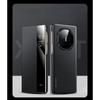 Luxury Business Matte Carbon Fiber Magnetic Folding Leather Case for Huawei Mate XT High Shell Flip Lens Full Shockproof Protect Cover