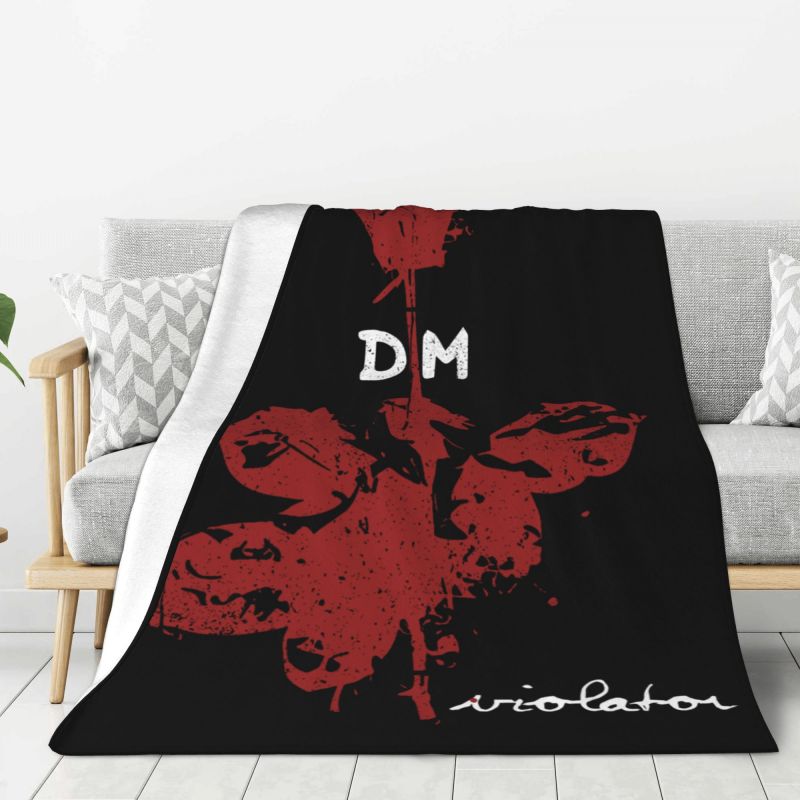 Custom Electronic Rock Band Depeche Cool Mode Blanket 3D Printed Soft Flannel Fleece Warm Throw Blankets Office Bed Couch Quilt