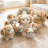 Soft Fluffy Big Horn Sheep Stuffed Animal Warm Cozy Sheep Plush Pillow  For Kids