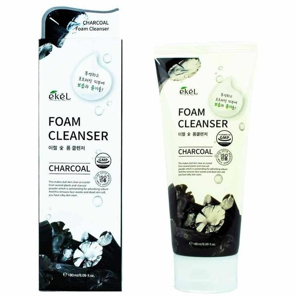 EKEL Charcoal Foam Cleanser 180ml Moisturizing Glow 270545 (WAD13D8)