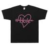 Alternative Rock Band Hole Pinkes Herz und Pfeil Grafikdruck T-Shirt Courtney Love T-Shirts Männer Frauen Gothic Übergroße T-Shirts