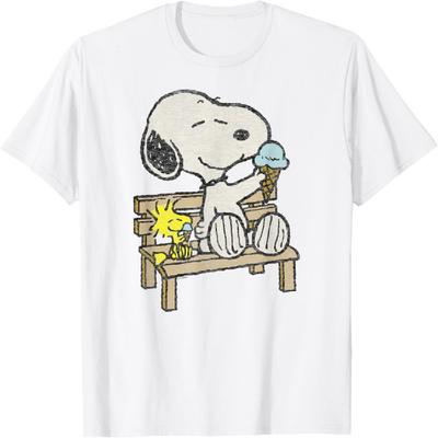 Peanuts - Snoopy Woodstock Bench T-Shirt
