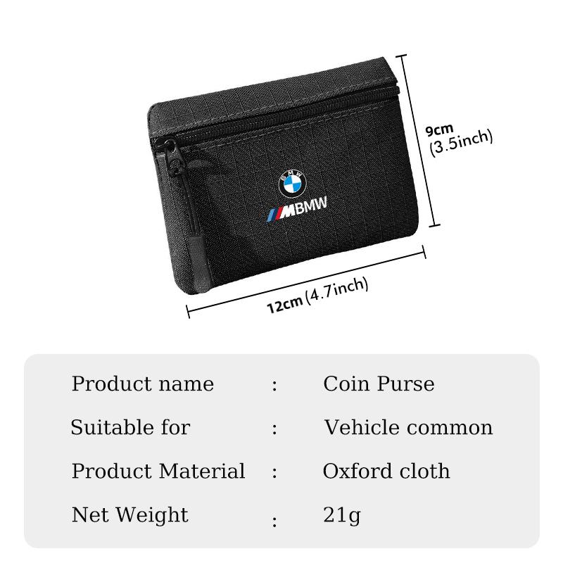 Portable Car Coin Purse Bank Card Storage Bag Key Stowing Holder Accenssories For BMW E46 E90 E60 F10 E39 F30 E36 E87 E90 E30 YA1