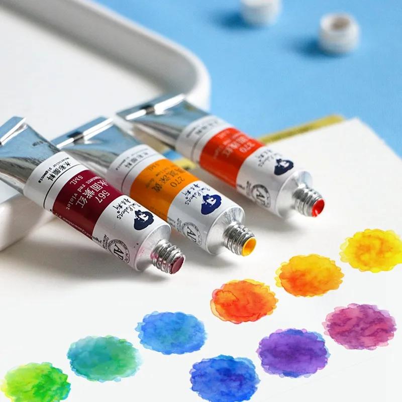Paul Rubens 5ml 18/24/36 Kleuren Aquarelverf Tube Set Waterverf Pigment voor Beginnende Tekening Kunstbenodigdheden