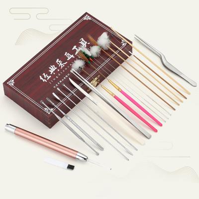 20Pcs/Set Earwax Removal Kit Stainless Steel Gentle Effective Massage Ear Cleaning Tool for Adults Children