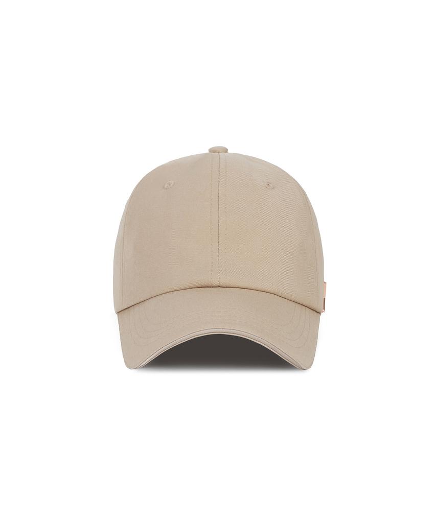 Bajal Rose Gold Studded Oversized Ball Cap Beige
