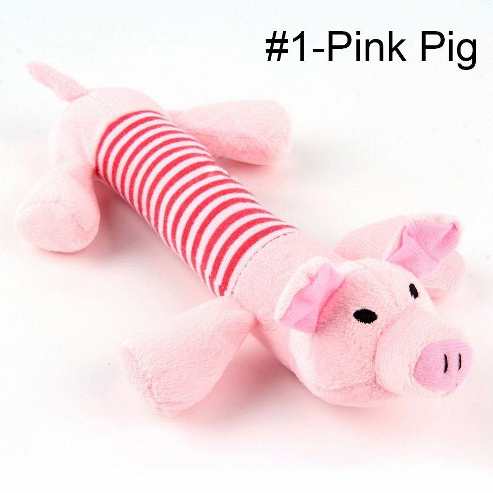 Sound Pet Supplies Squeaky Pig Elephant Duck Dog Toys Chew Squeaker Plush
