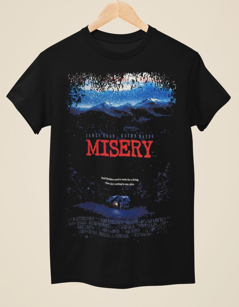 Misery - Movie Poster Inspired Unisex Black T-Shirt Unisex T-Shirt