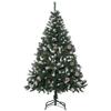 5FT Artificial Christmas Tree with Pine Cones, Holiday Home Xmas Decoration Automatic Open, Green