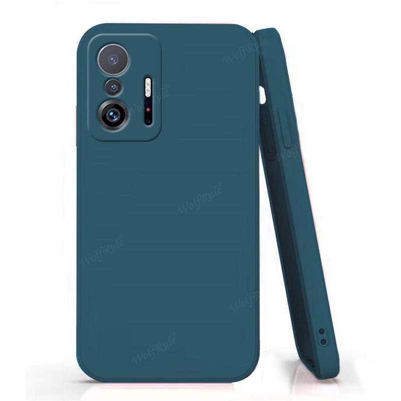For Cover Xiaomi Mi 11T Pro Case For Mi 11T Pro Capas Shockproof Silicone Liquid Bumper Back TPU Soft Case For Mi 11T Pro Fundas