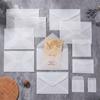 Elegant European Style Frosted Semi-Transparent Tracing Paper Envelopes for Artistic Postcards and Business Invitations
