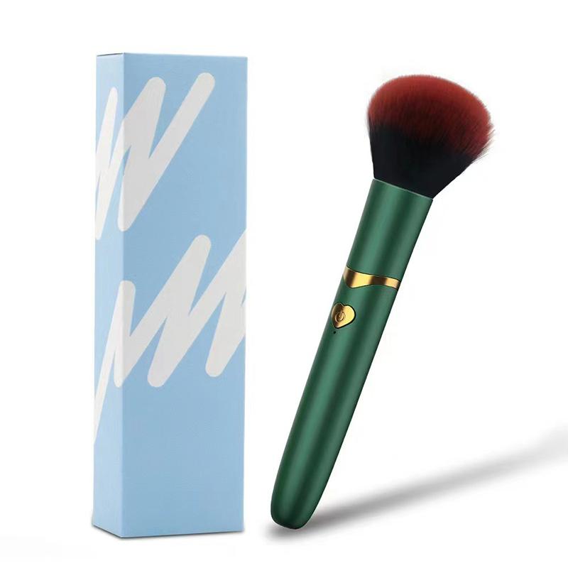 2 In 1 Electric Foundation Brush Vibration Makeup Brush Multi-Function Soft Fluffy Portable Rechargeable Detail Makeup Tools