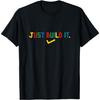 Just Build It Master Builder Building Block Boys Girls T-Shirt