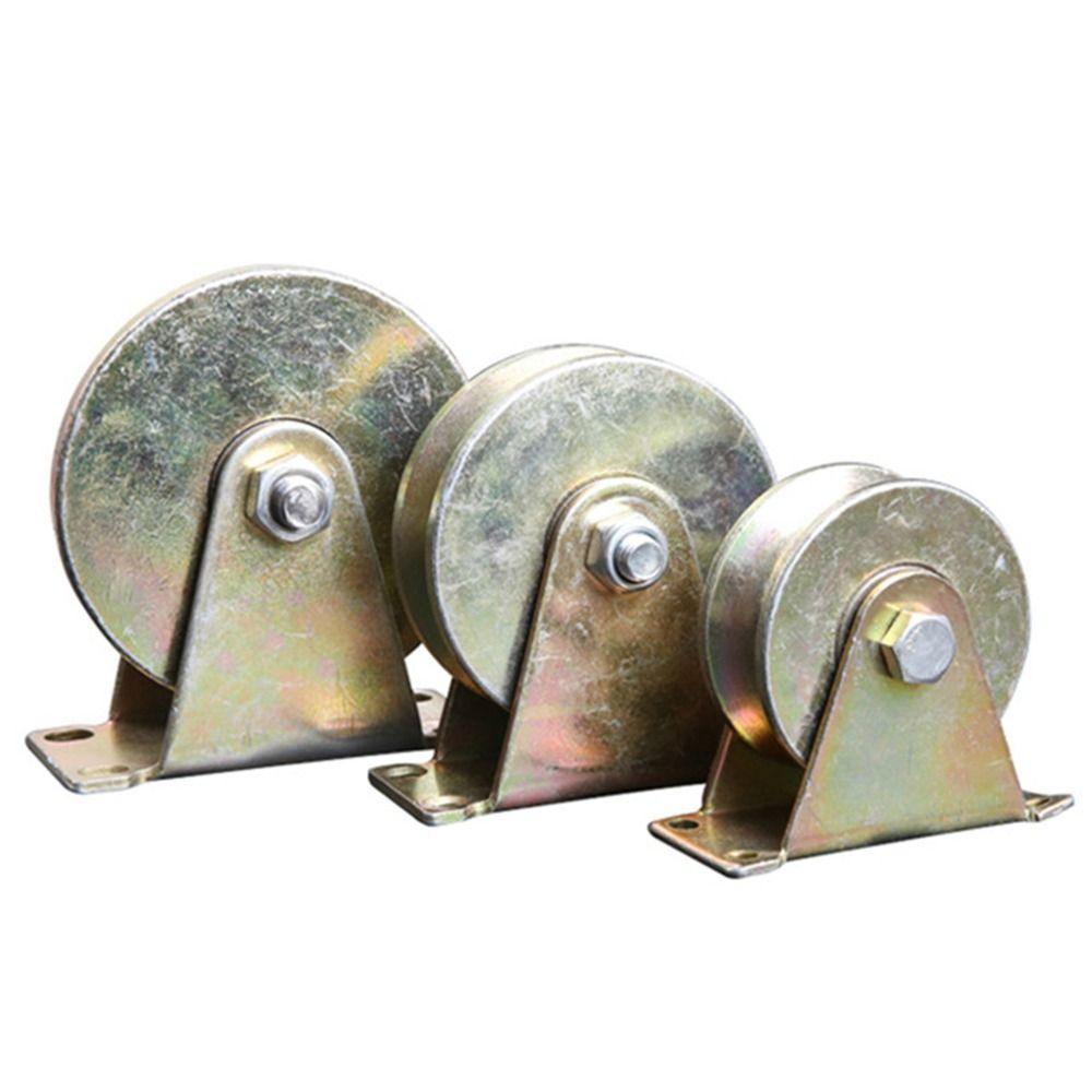 1Pcs Track Wheel Bearing Pulley U/V/H Shaped Plating Color Sliding Door Rollers Stainless Steel Home Hardware Rigid Caster