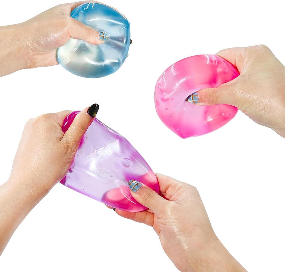 Slow Rising Transparent Ice Cube Block Squishy Toy Soft Silicone Stress Relief Fidget Sensory Decompression Anxiety Relief Tool