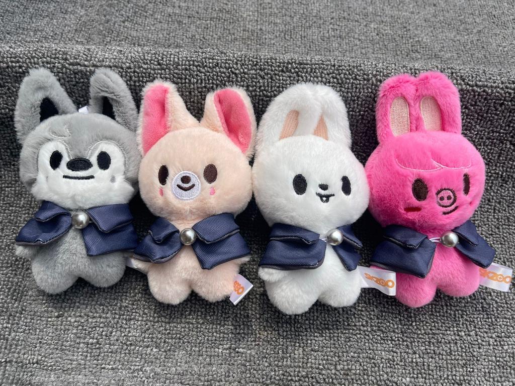 * Plush Toys 10cm Stray Kids Plush Wolf Chan Cartoon Stuffed Animal Plushies Doll Kawaii Companion for Kid Adults Fans Gift